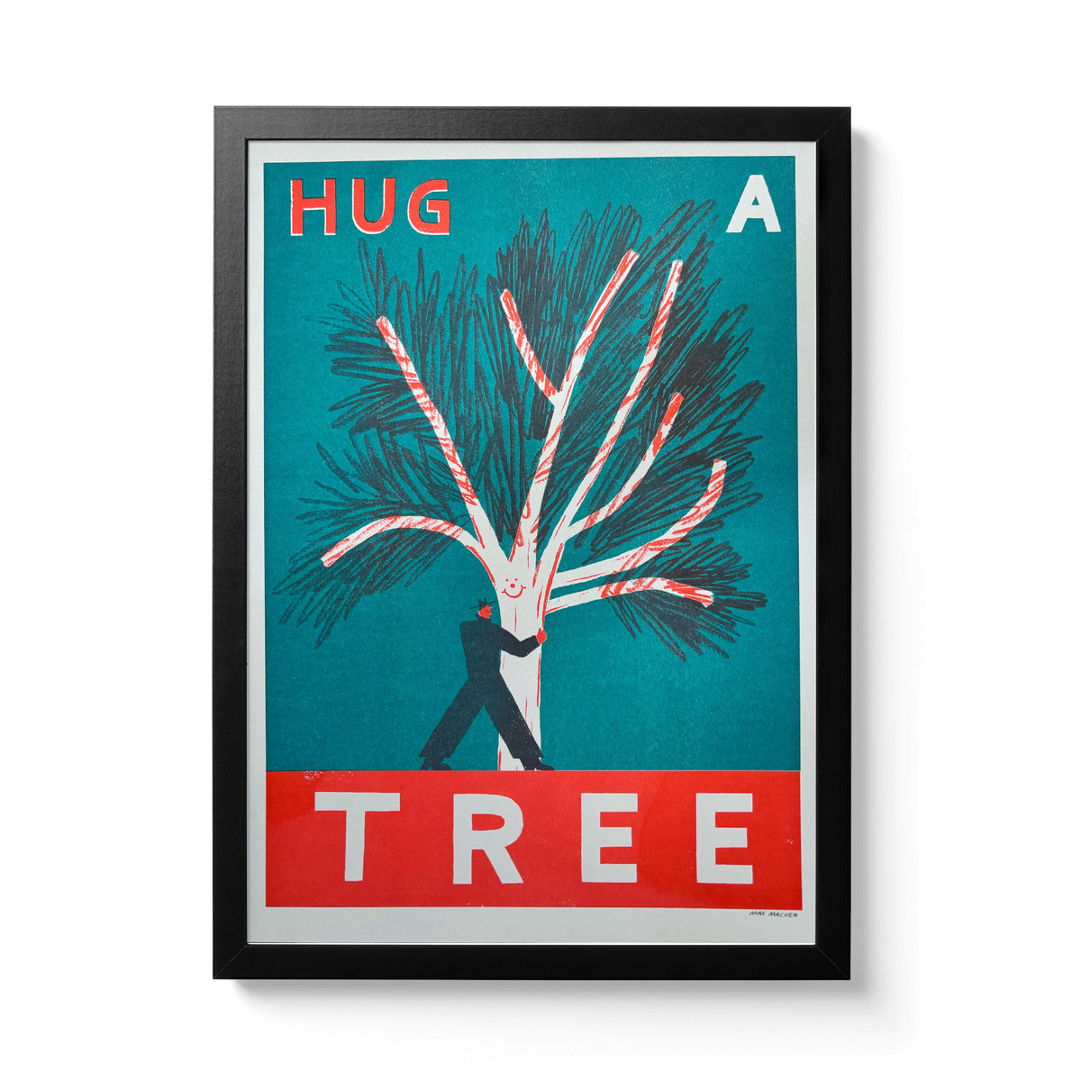 Hug A Tree - Riso Print – National Park Print Shop