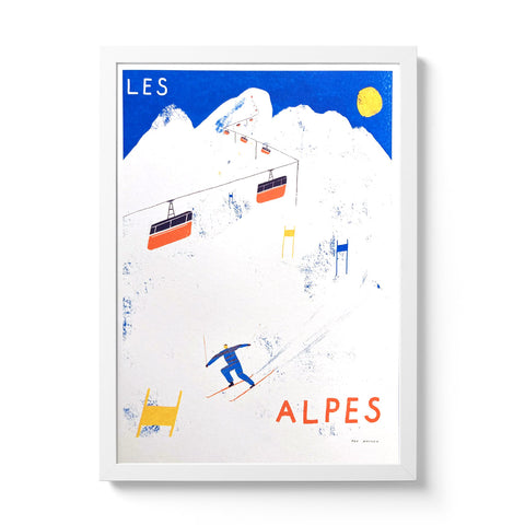 Les Alpes - Riso Print