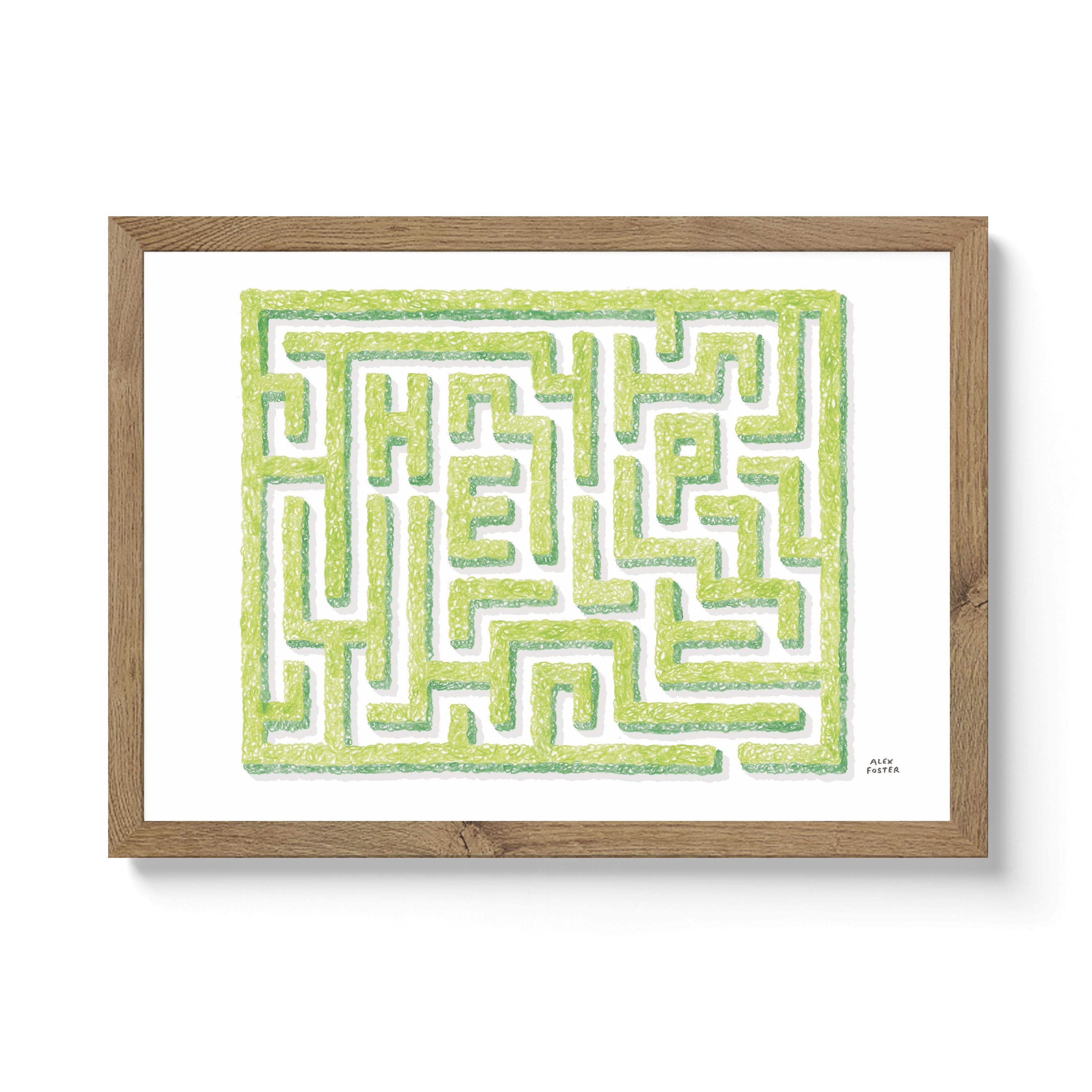 Hedge Maze - Art Print – National Park Print Shop