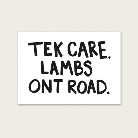 Tek Care. Lambs Ont Road Mini Print