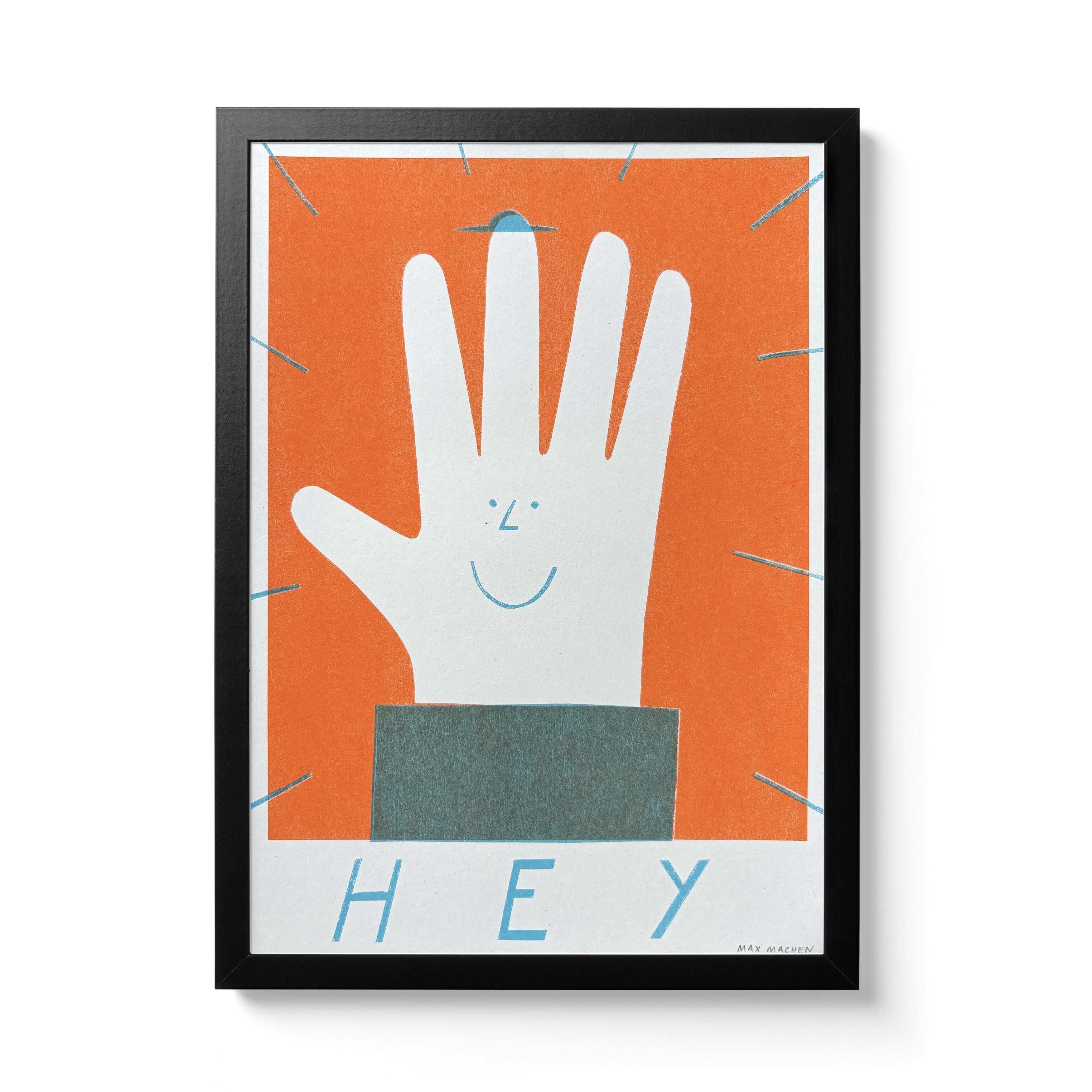 Hey Hand - Riso Print