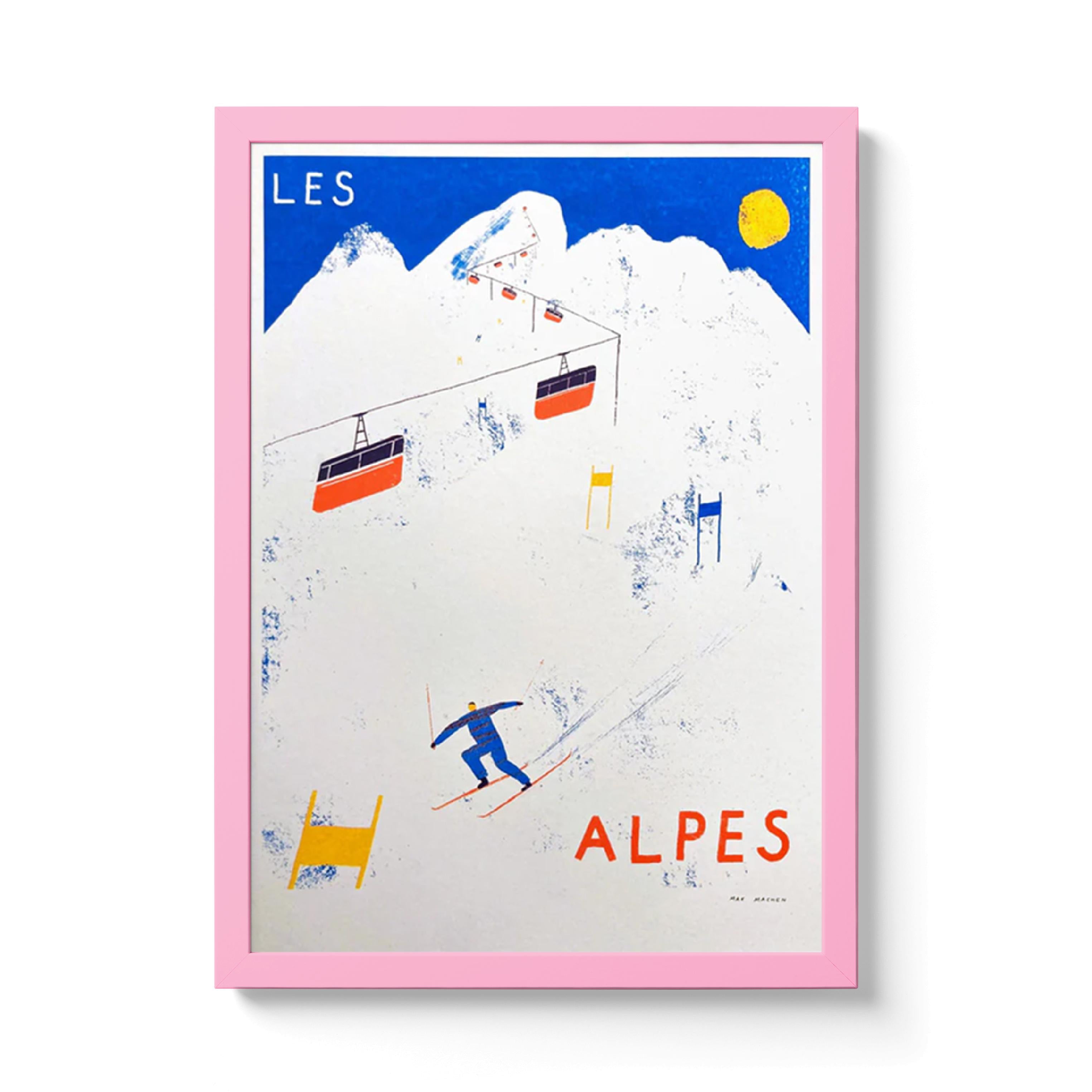 Les Alpes - Riso Print