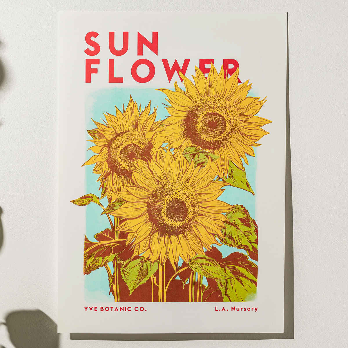 Sunflower Riso Print – National Park Print Shop
