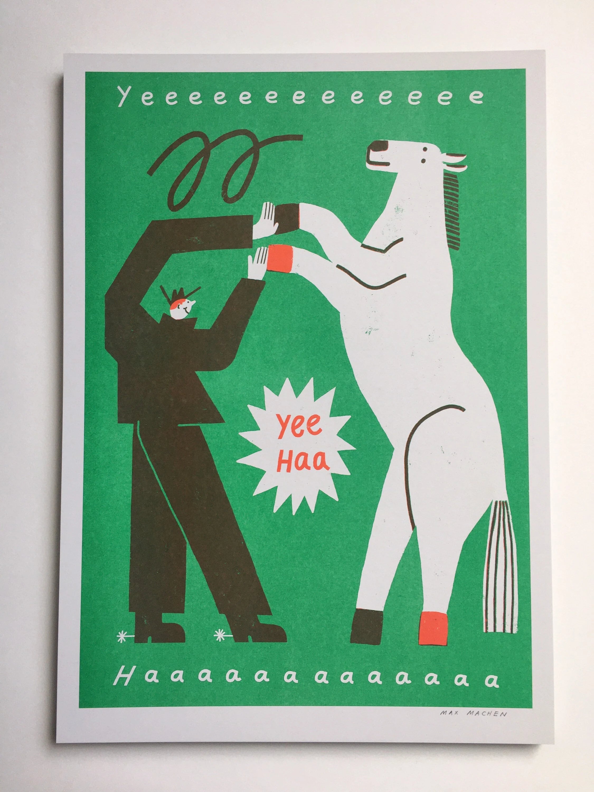 Yee Haaa Yee Haa Riso Print – National Park Print Shop