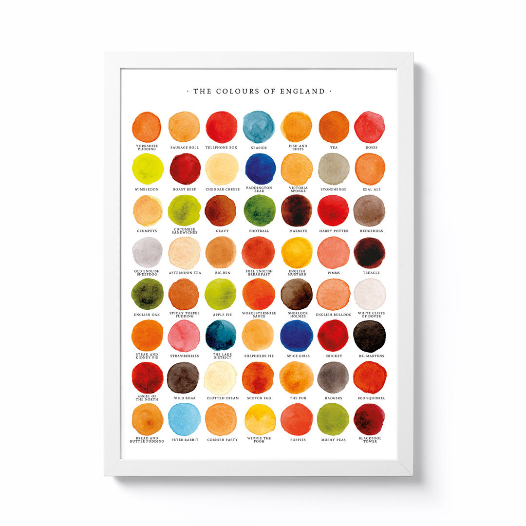 England Pattern Color The Colours of England – National Park Print Shop