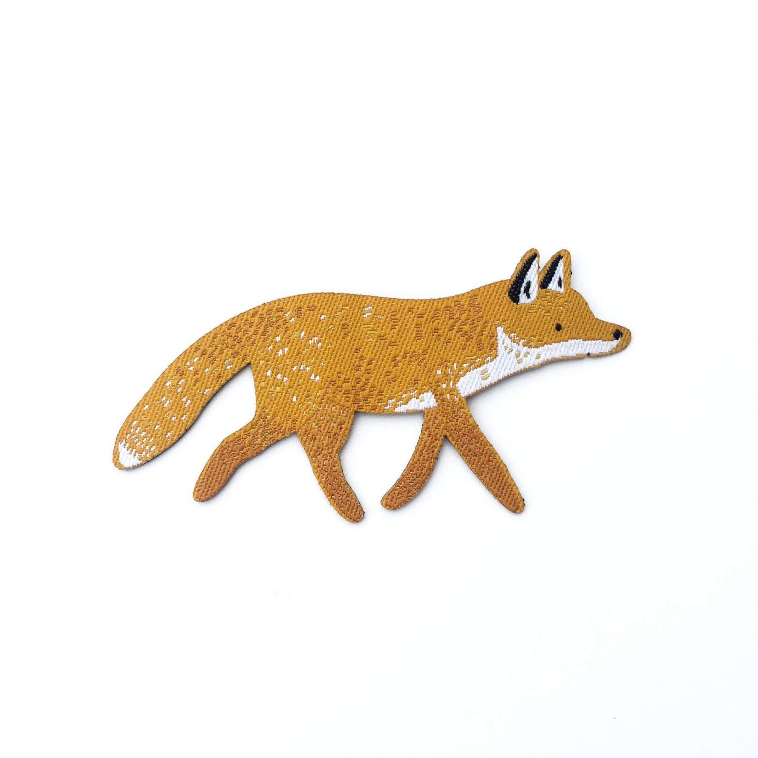 Fox Woven Iron-On Patch