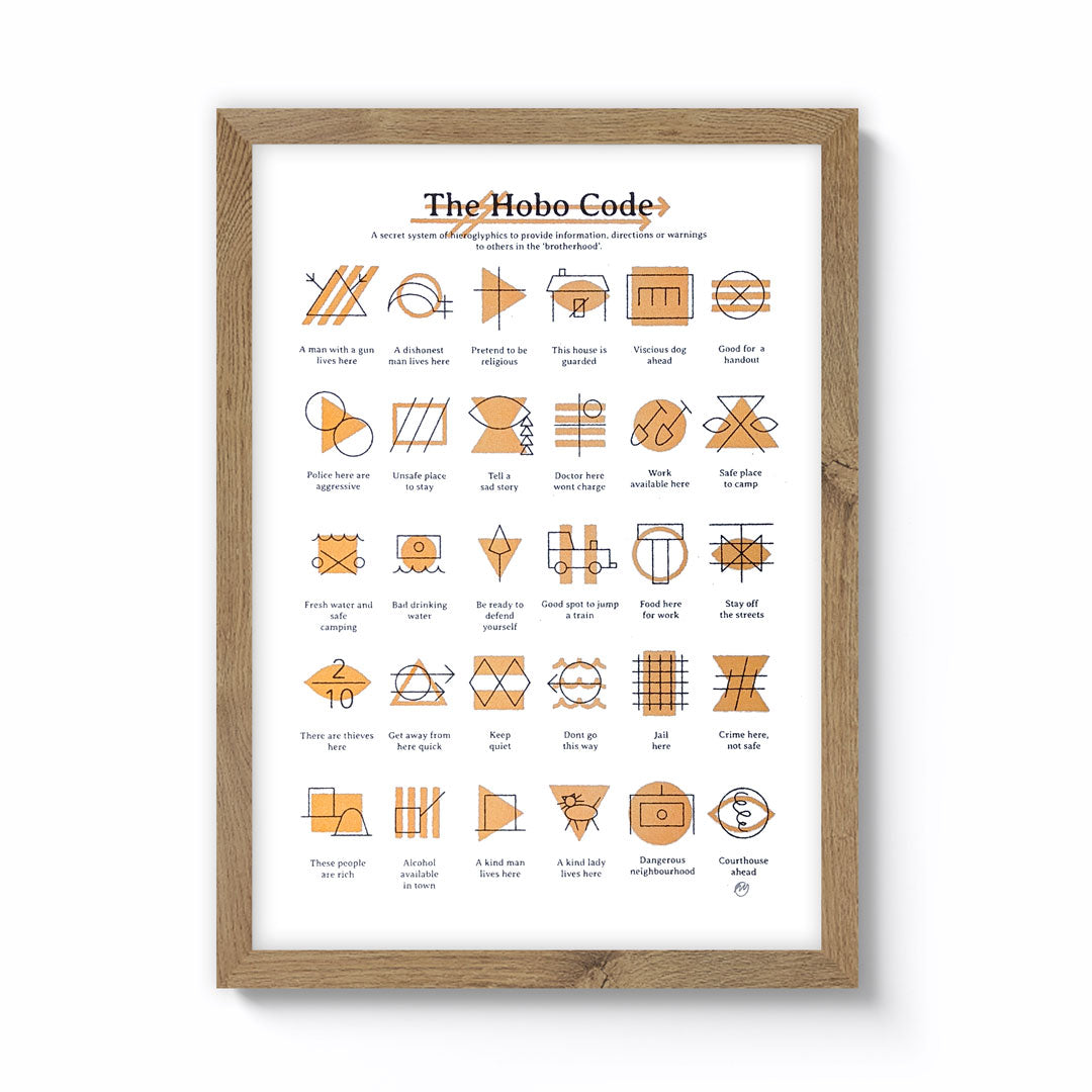 Hobo Code Riso Print – National Park Print Shop