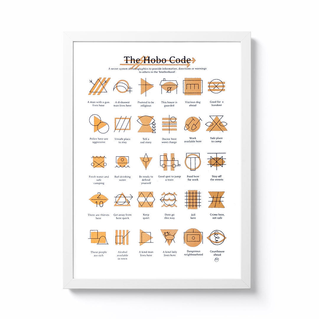 Hobo Code Riso Print – National Park Print Shop