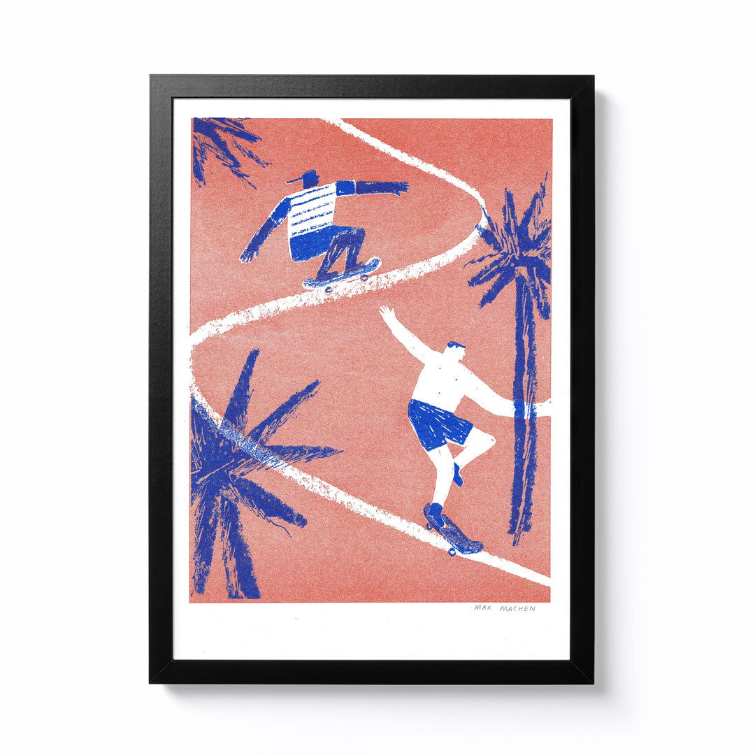 Skateboarding - Riso Print